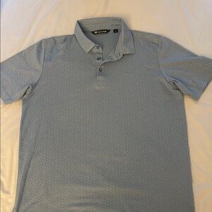 Travis Mathew Blue Polo Shirt Classic Design